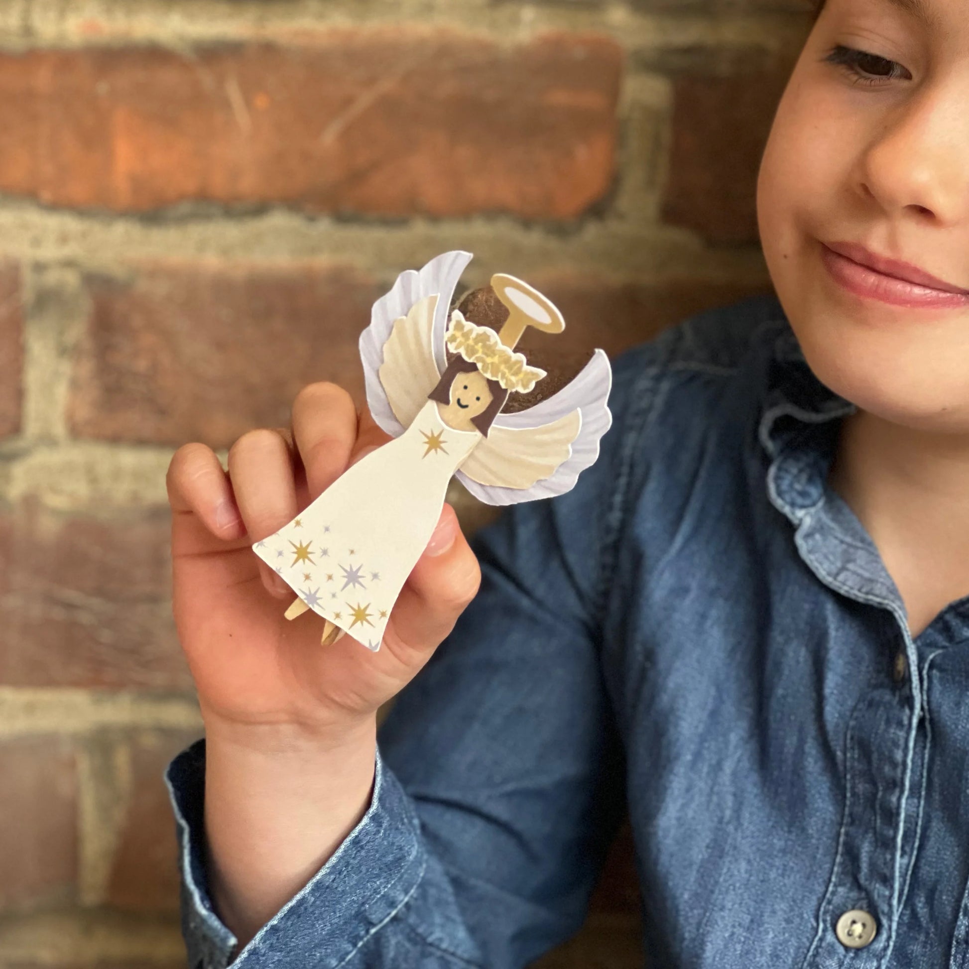 Make Your Own Christmas Angel Peg Doll - Anilas UK