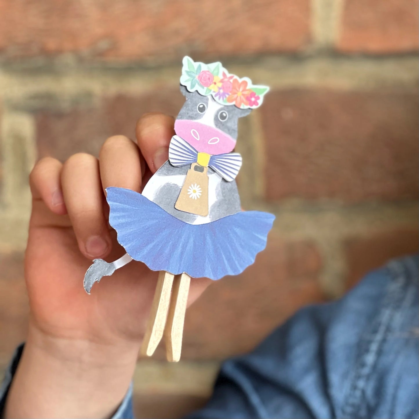 Make Your Own Cow Peg Doll - Anilas UK