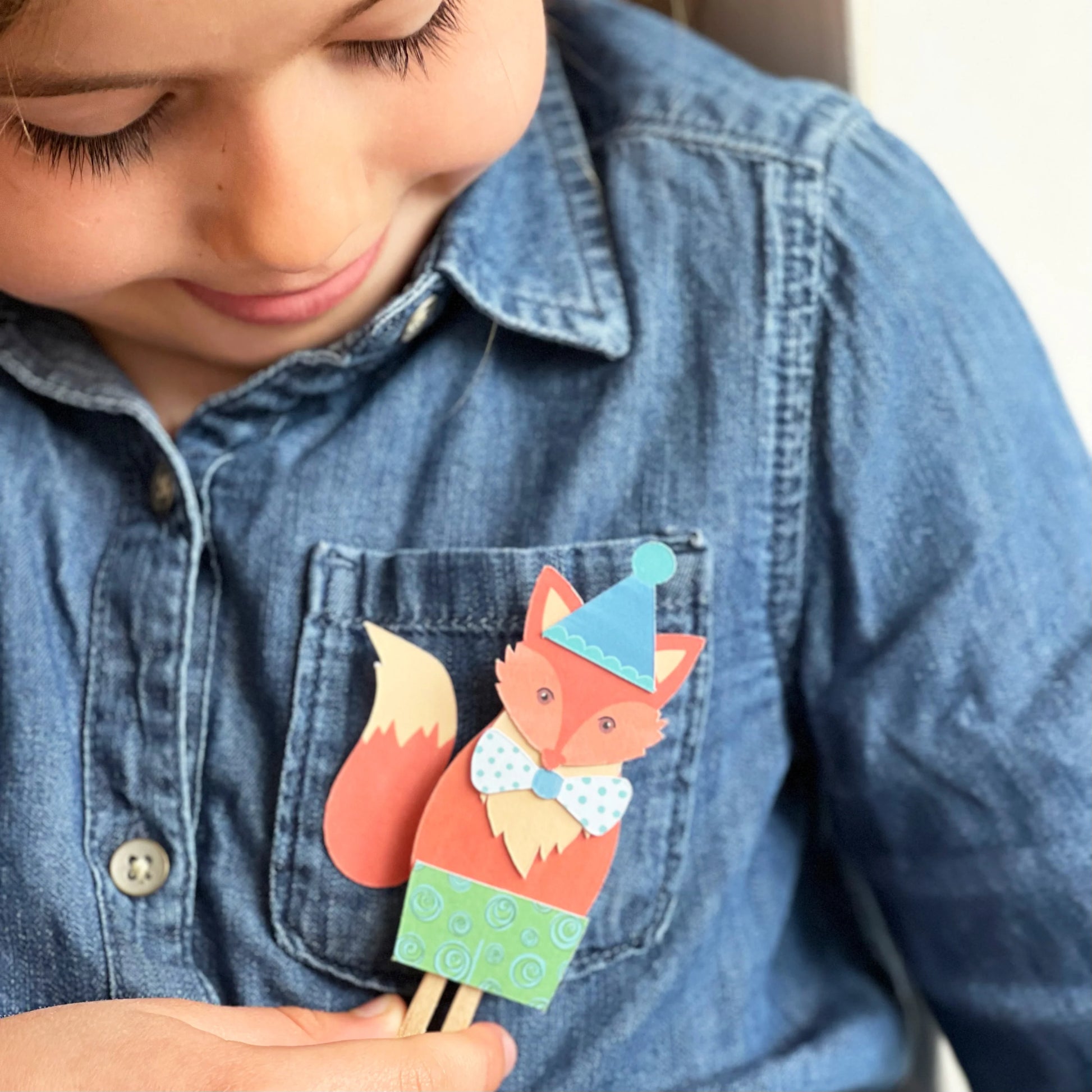 Make Your Own Fox Peg Doll Kit - Anilas UK