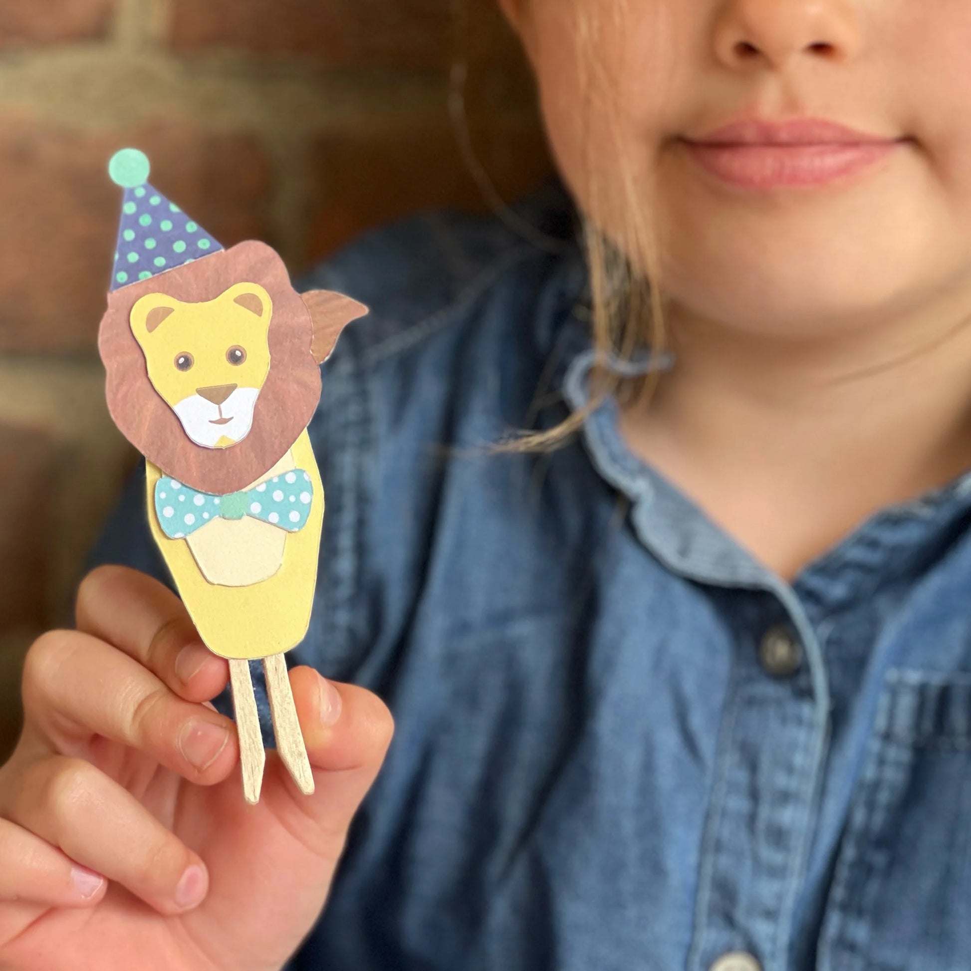 Make Your Own Lion Peg Doll Kit - Anilas UK