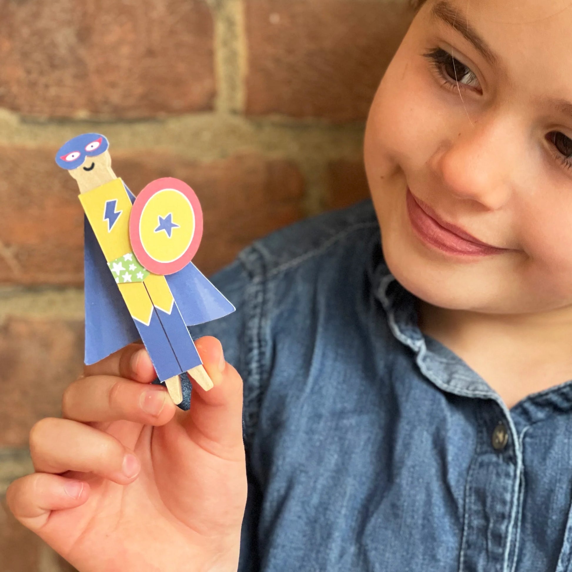 Make Your Own Superhero Peg Doll - Anilas UK