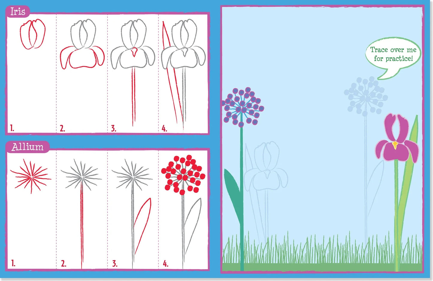 Learn to Draw Flower Garden! - Anilas UK