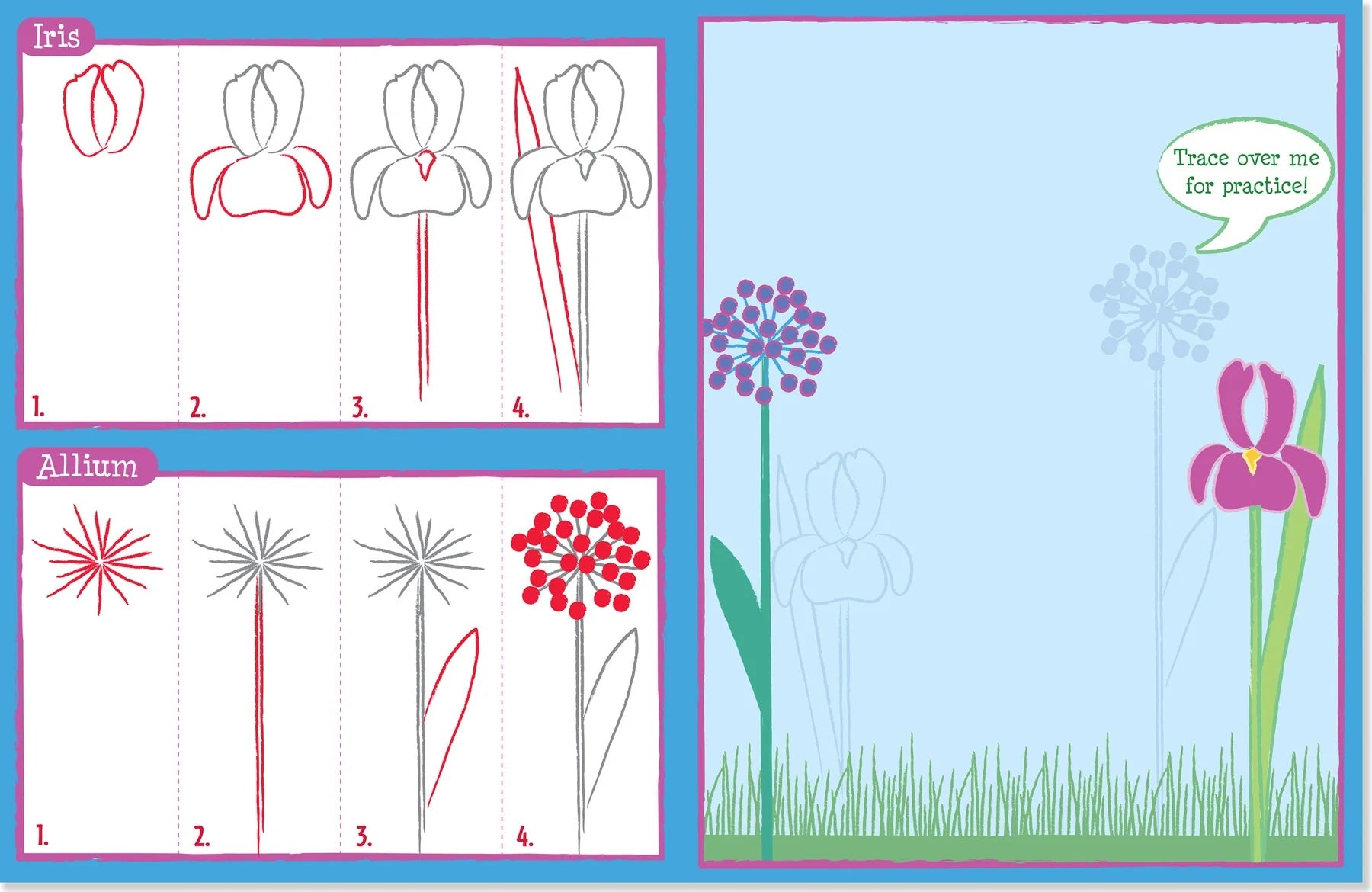 Learn to Draw Flower Garden! - Anilas UK