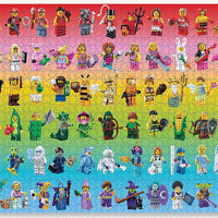 Lego Minifigure Rainbow 1000 Piece Jigsaw Puzzle