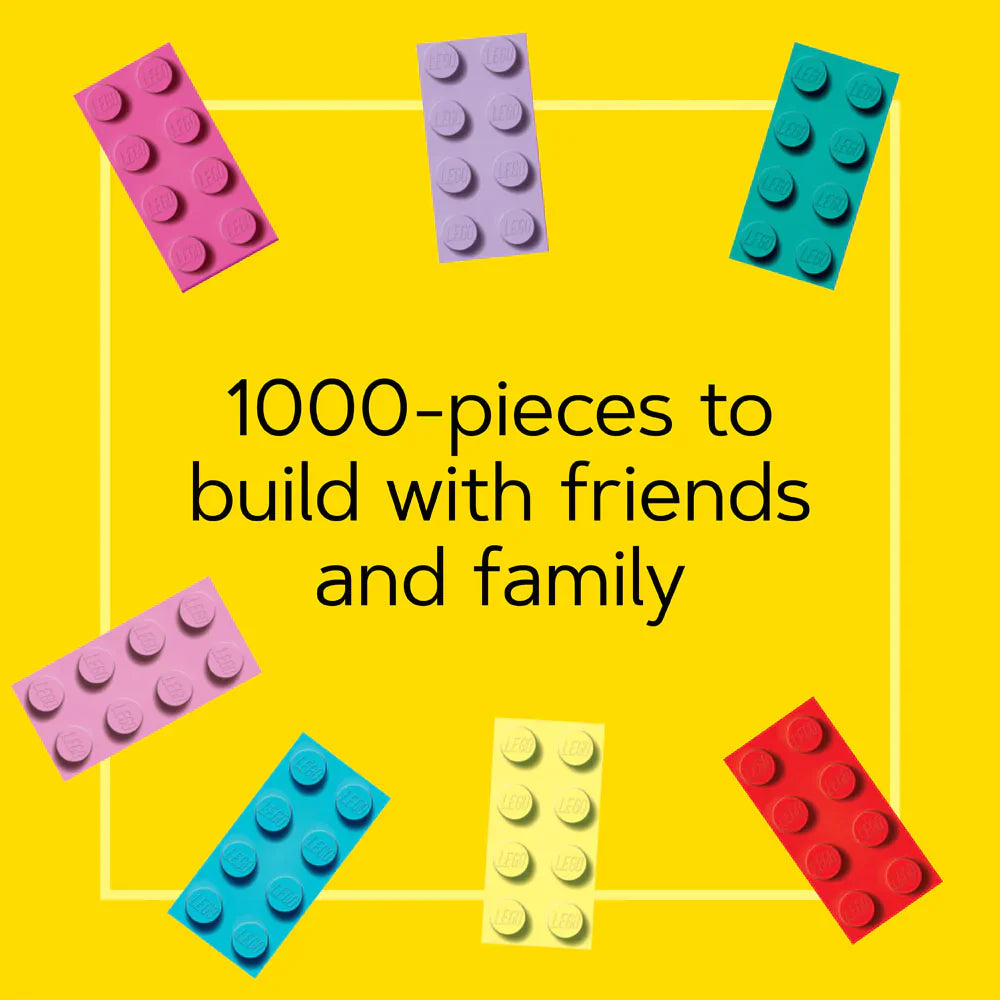 Lego Minifigure Rainbow 1000 Piece Jigsaw Puzzle - Anilas UK
