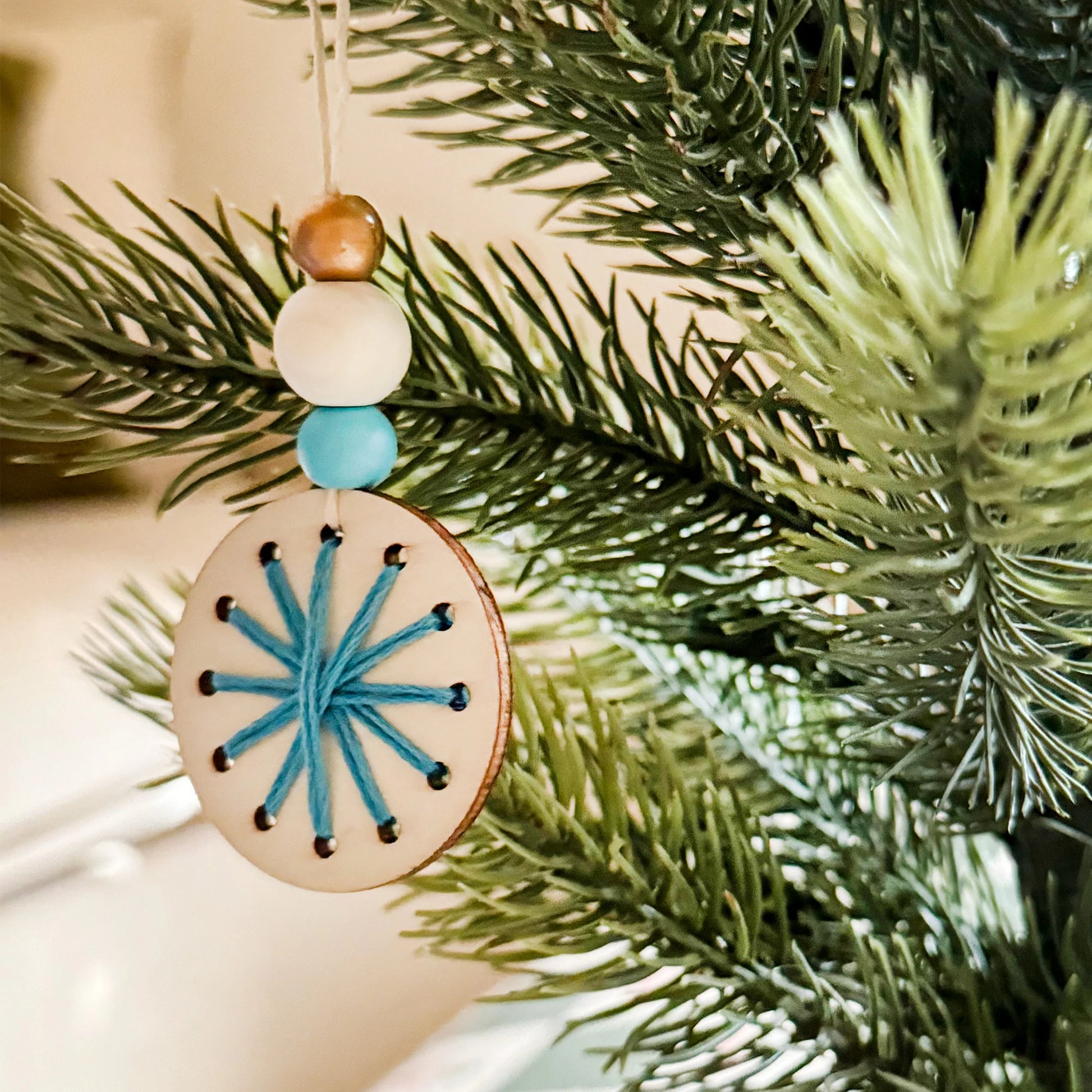 Woven Snowflake Christmas Tree Decoration Kit - Anilas UK