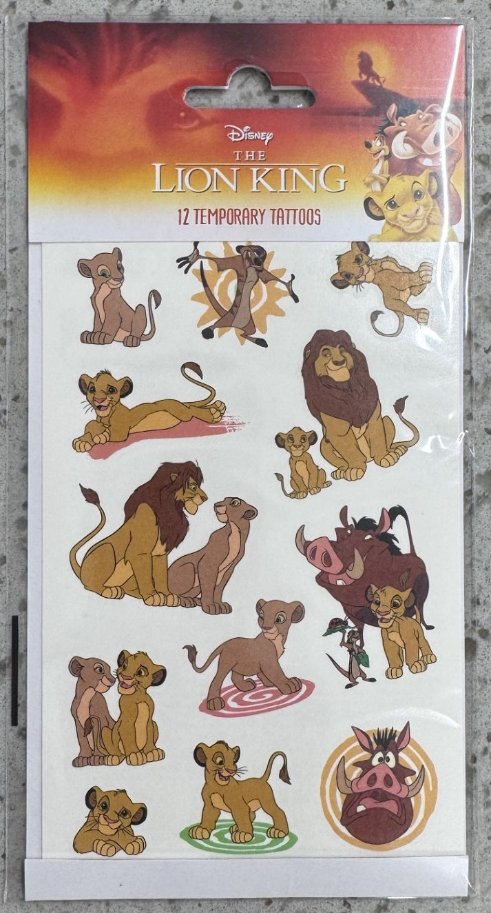 Lion King Temporary Tattoos - Anilas UK