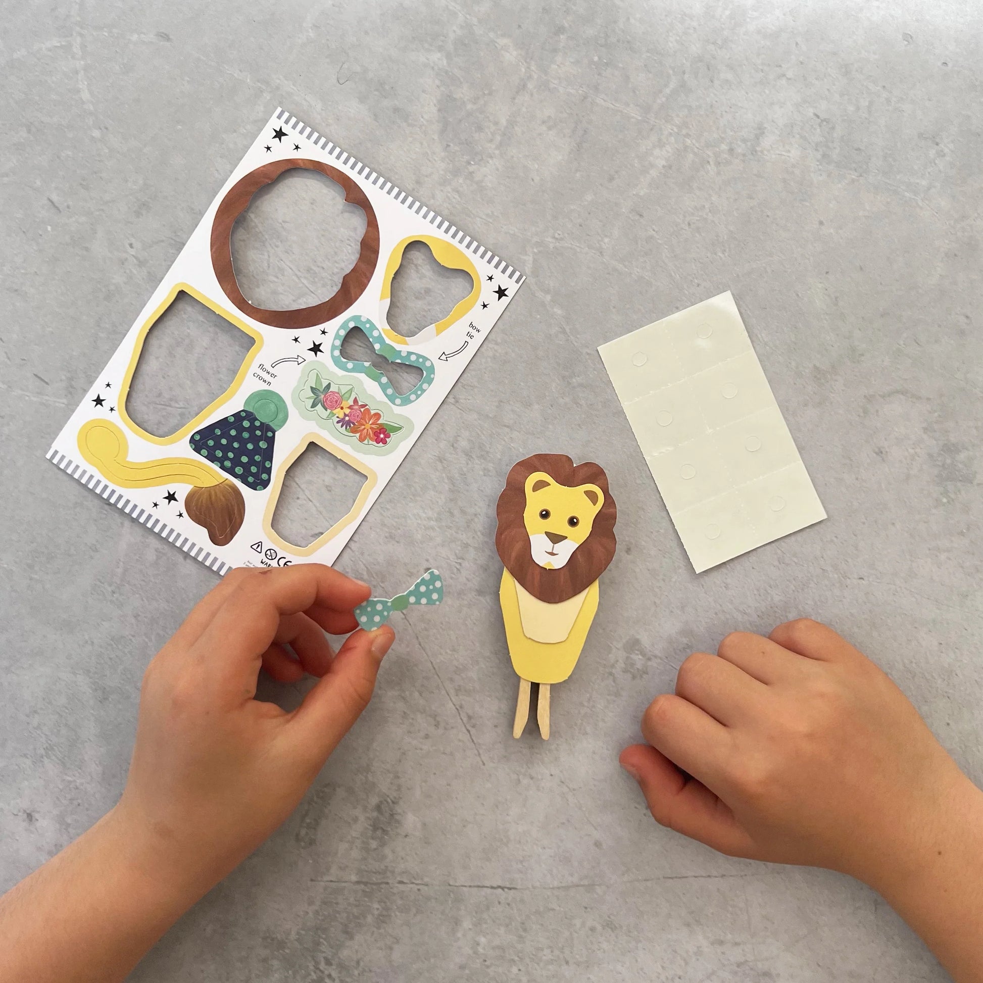 Make Your Own Lion Peg Doll Kit - Anilas UK