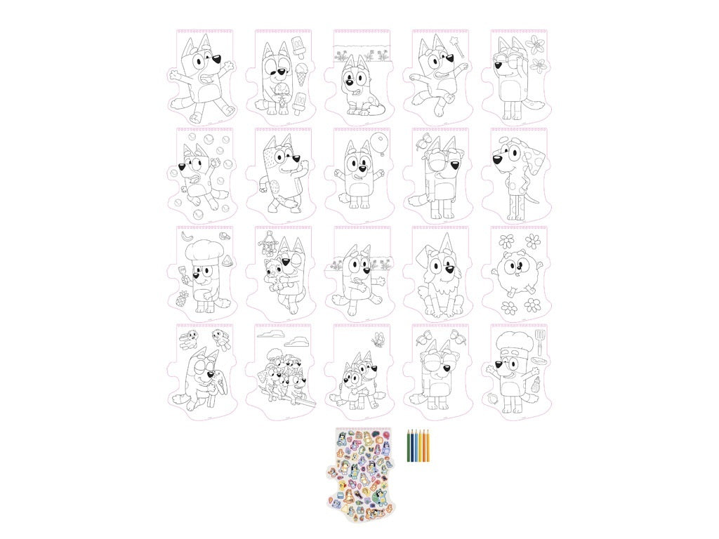 Bluey Shaped Colouring Set - Anilas UK