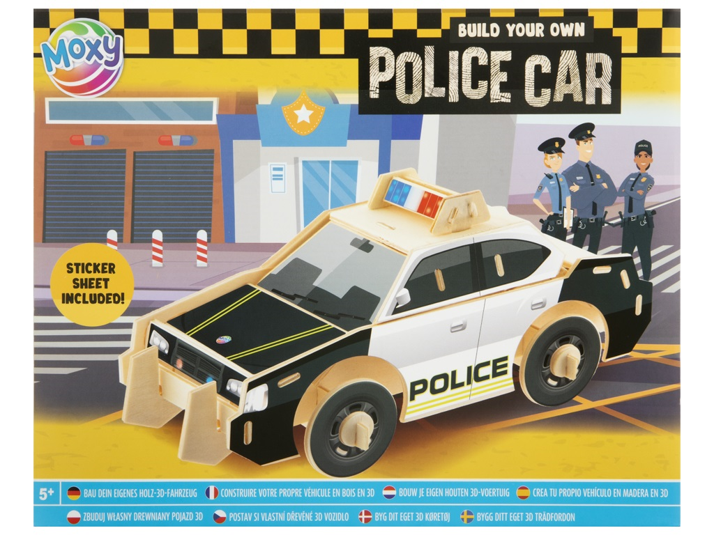 Build Your Own Wooden Police Car, Fire Truck, Front Loader or Dump Truck - Anilas UK