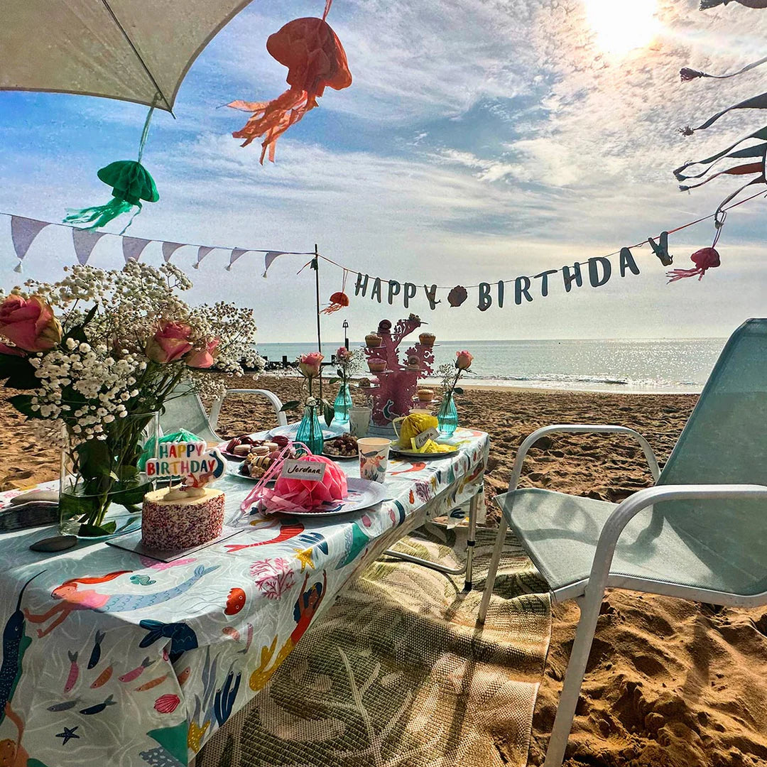 Mermaid 'Happy Birthday' Paper Garland - 3m - Anilas UK