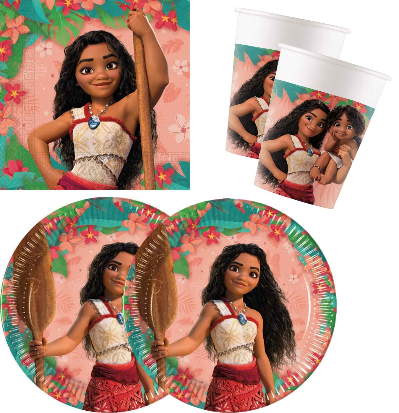 Anila's Moana Party Pack for 16 people - Anilas UK