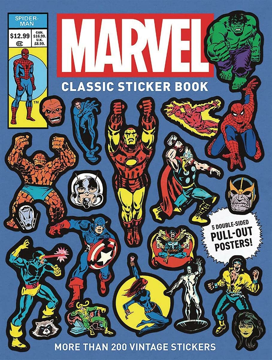 Marvel Classic Sticker Book - Anilas UK