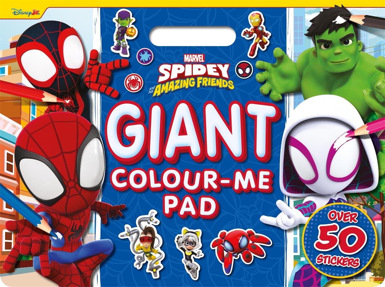 Marvel Spidey and his Amazing Friends: Giant Colour-Me Pad - Anilas UK