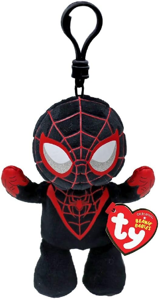 TY Beanie Babies Key Clips Miles Morales Spiderman - Anilas UK