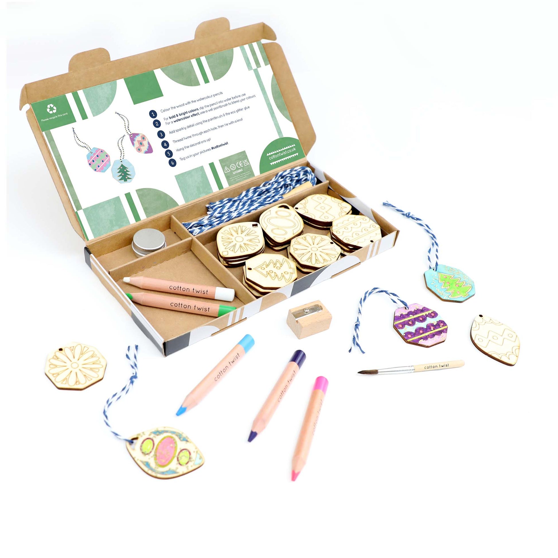 A Mindful Advent - Paint Your Own Decorations Kit - Anilas UK