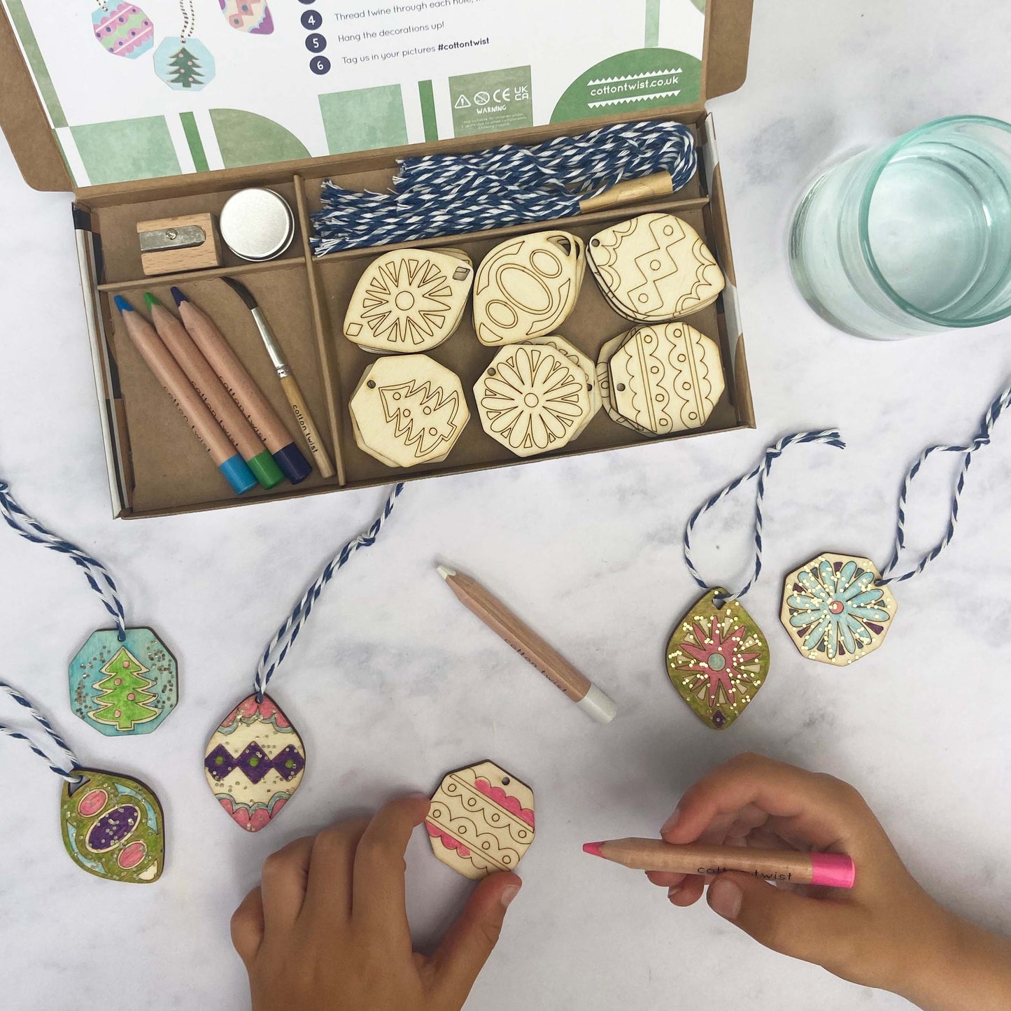 A Mindful Advent - Paint Your Own Decorations Kit - Anilas UK