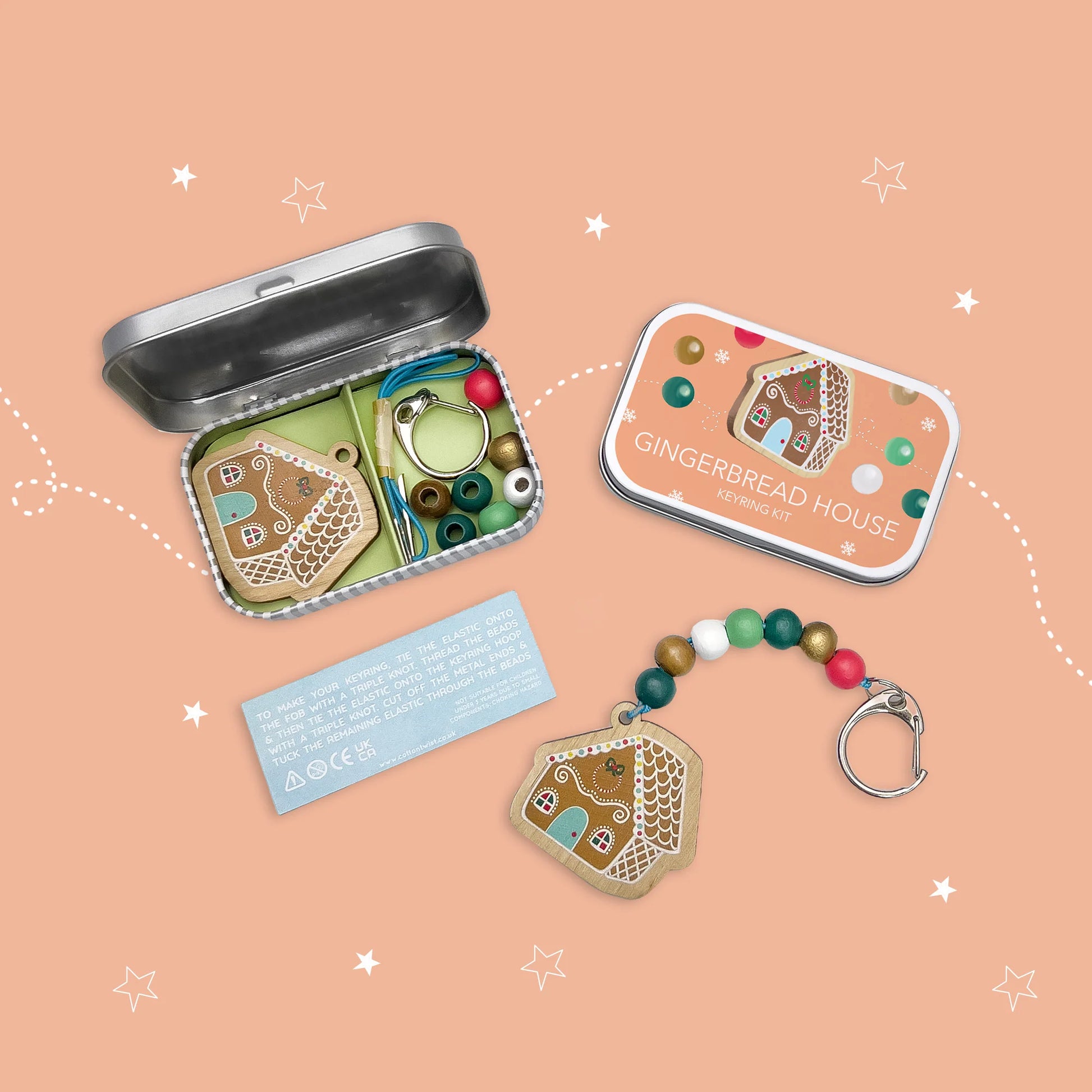 Gingerbread House Keyring Gift Kit - Anilas UK