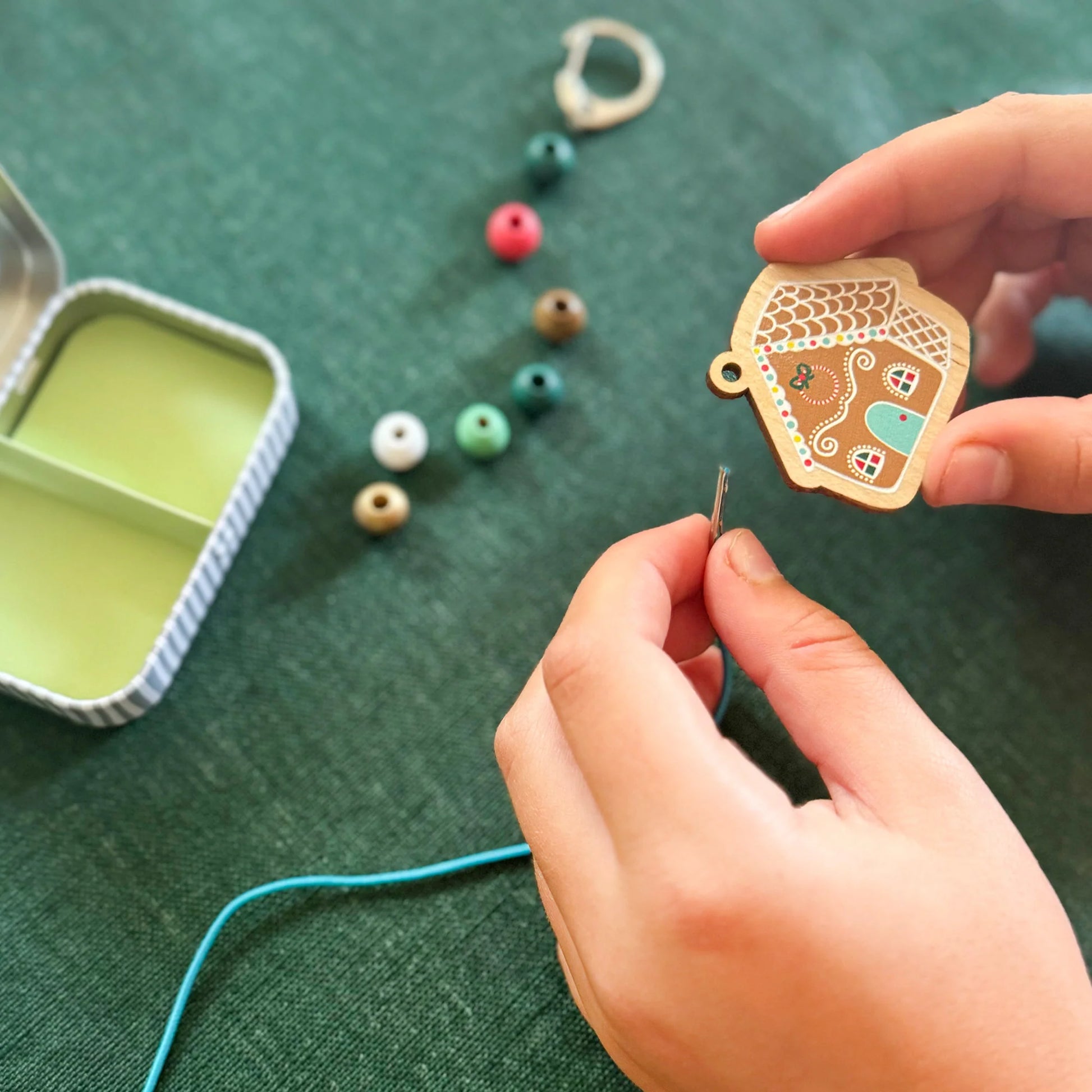 Gingerbread House Keyring Gift Kit - Anilas UK