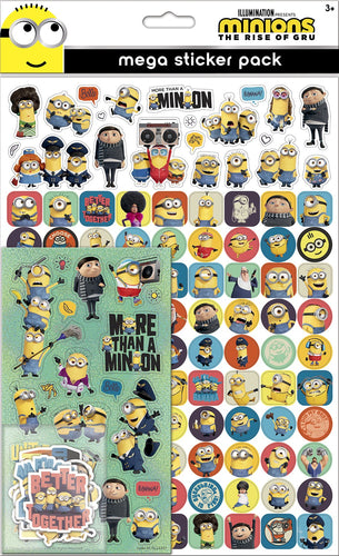 Minions: The Rise of Gru Mega Sticker Pack - Anilas UK