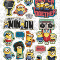 Minions Reusable Foiled Stickers