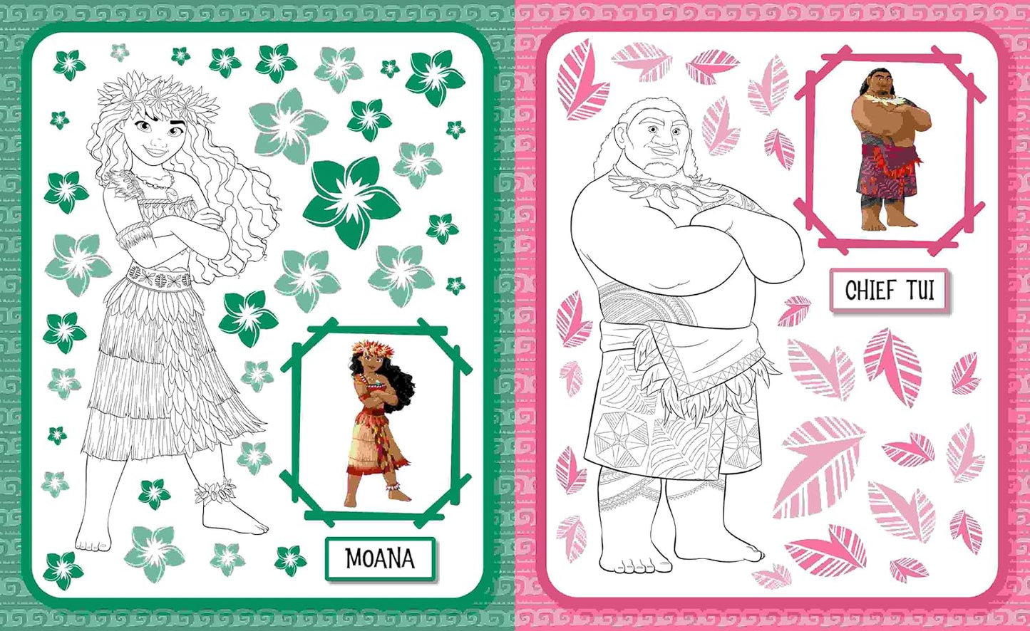 Moana: 5 in 1 Colouring Book - Anilas UK