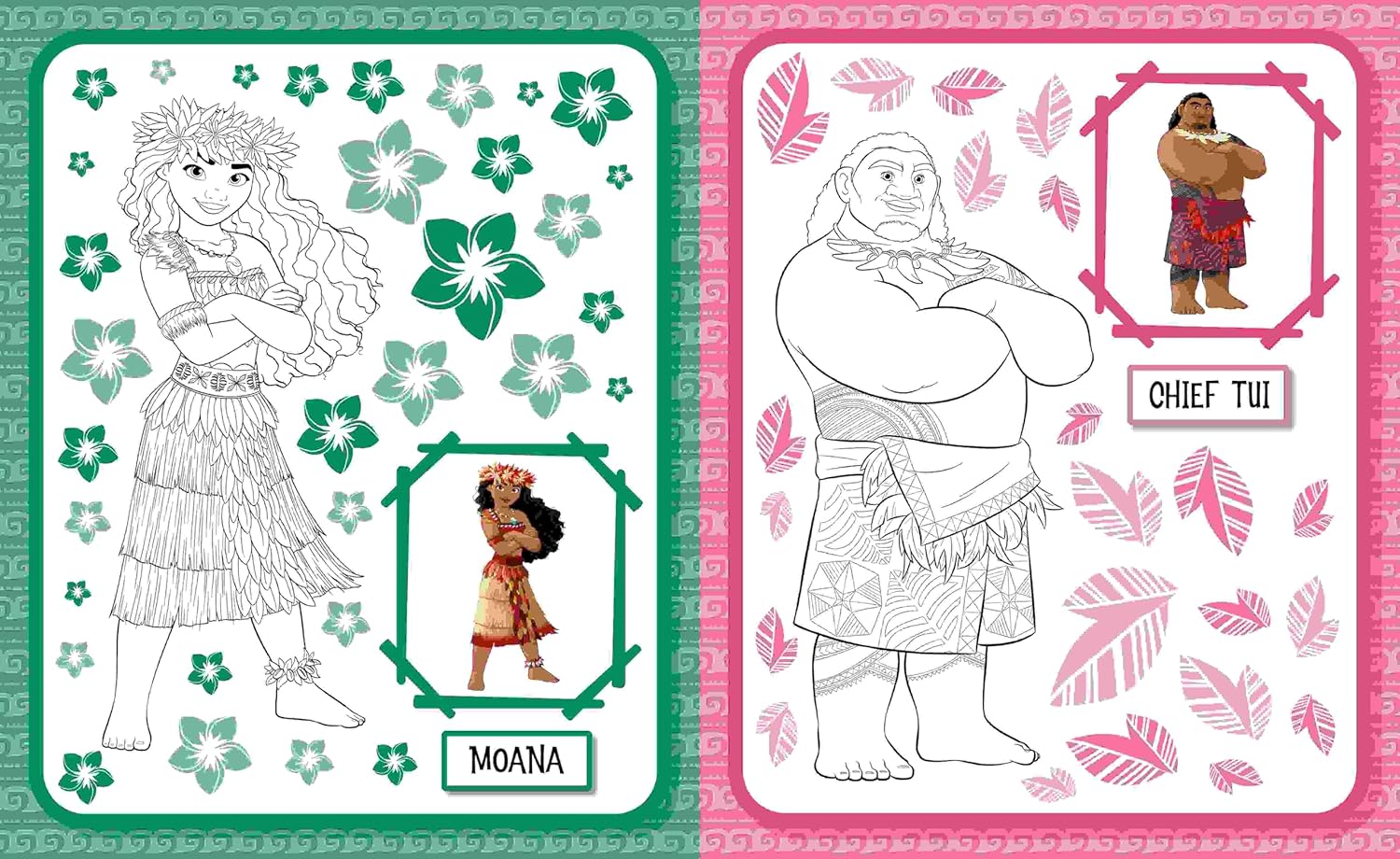 Moana: 5 in 1 Colouring Book - Anilas UK