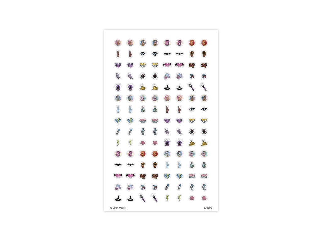 Monster High Fingernail Decoration Stickers, 120 Designs - Anilas UK