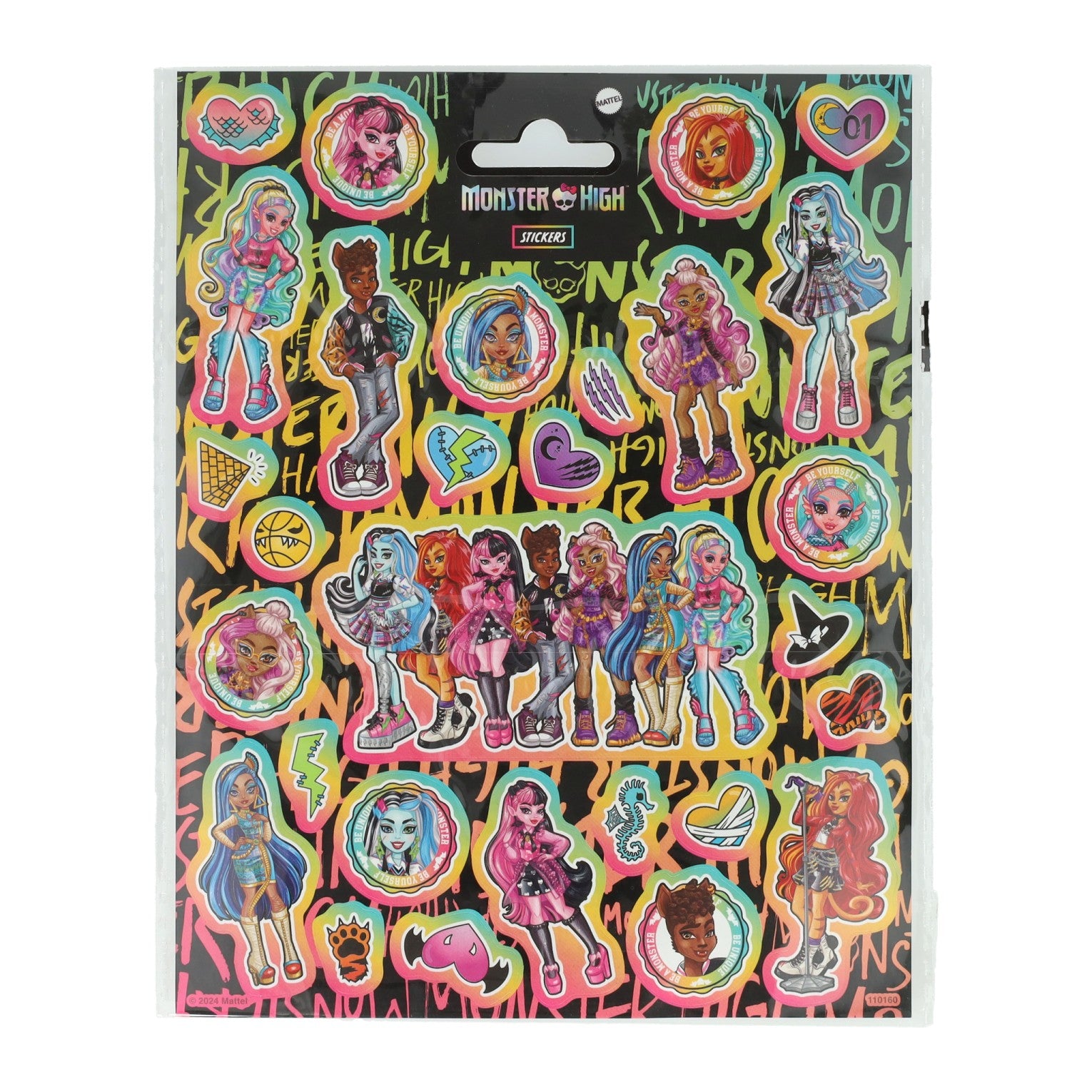Monster High Large Sticker Sheet 156 x 200mm - Anilas UK