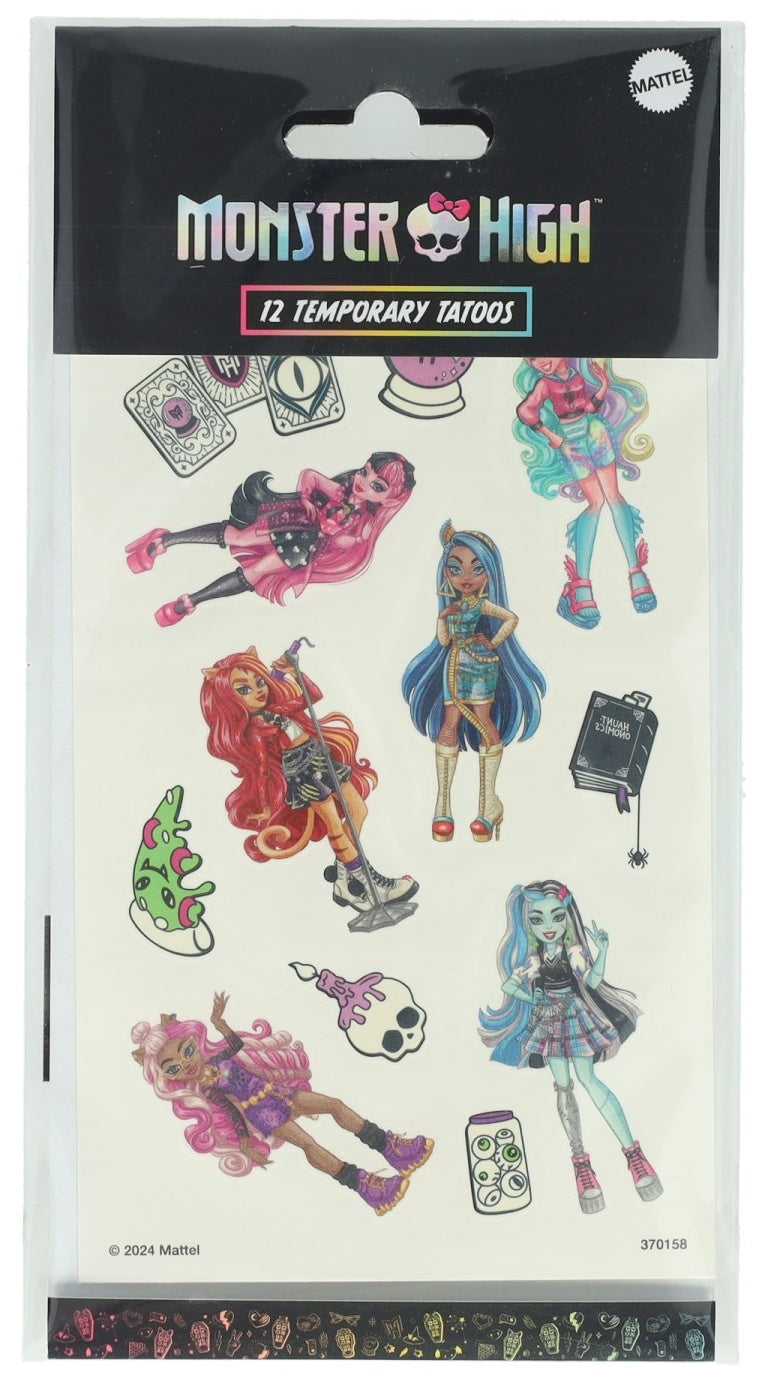Monster High Temporary Tattoos - Anilas UK
