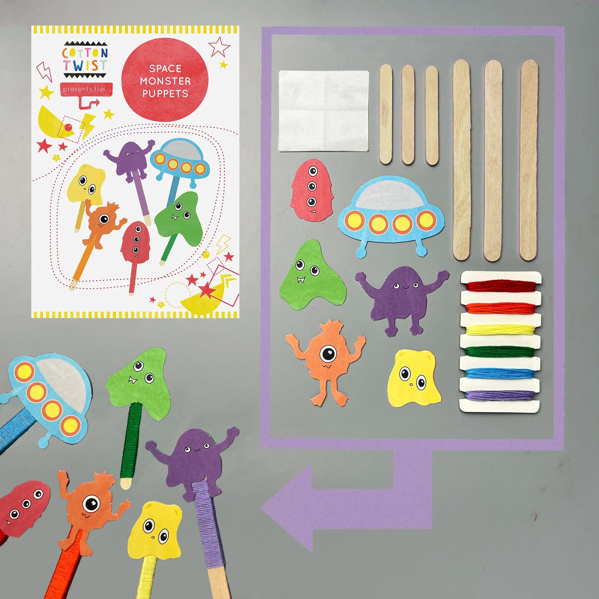 Make Your Own Space Monster Puppets - Anilas UK