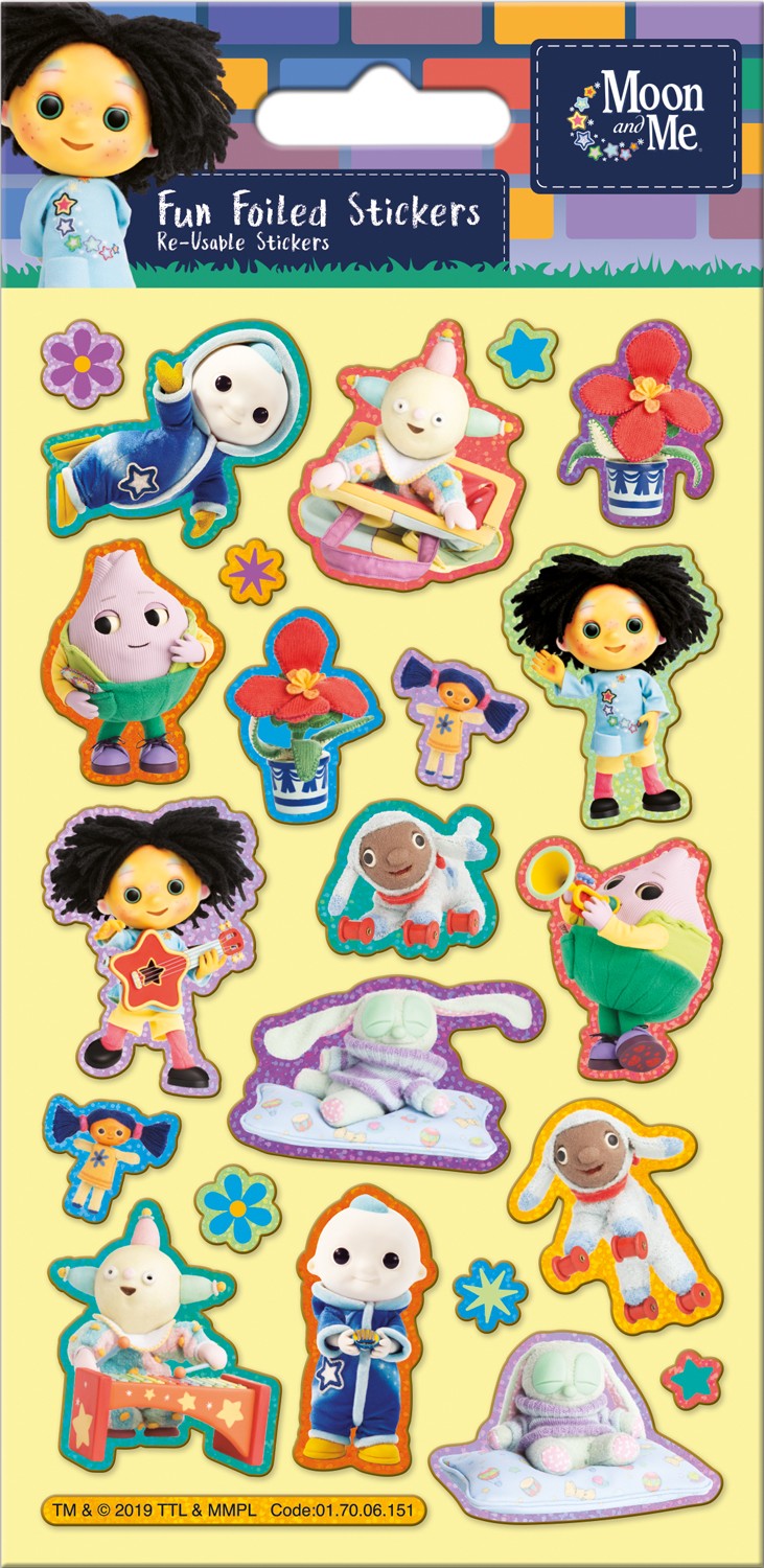 Moon and Me Reusable Foil Stickers - Anilas UK