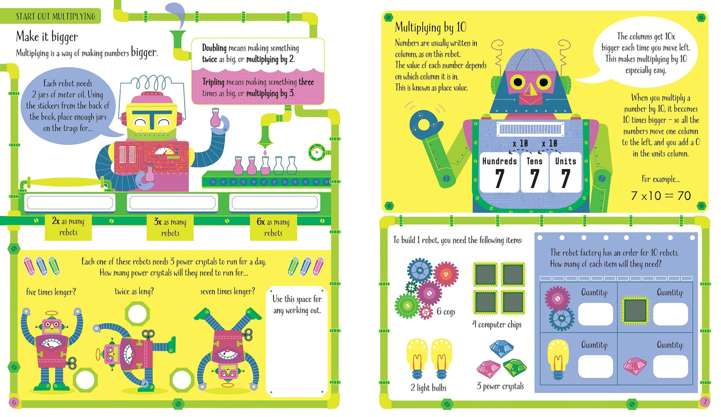 Multiplying and Dividing Activity Book - Anilas UK