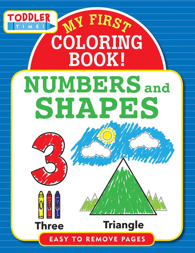 My First Colouring Book! Numbers and Shapes - Anilas UK