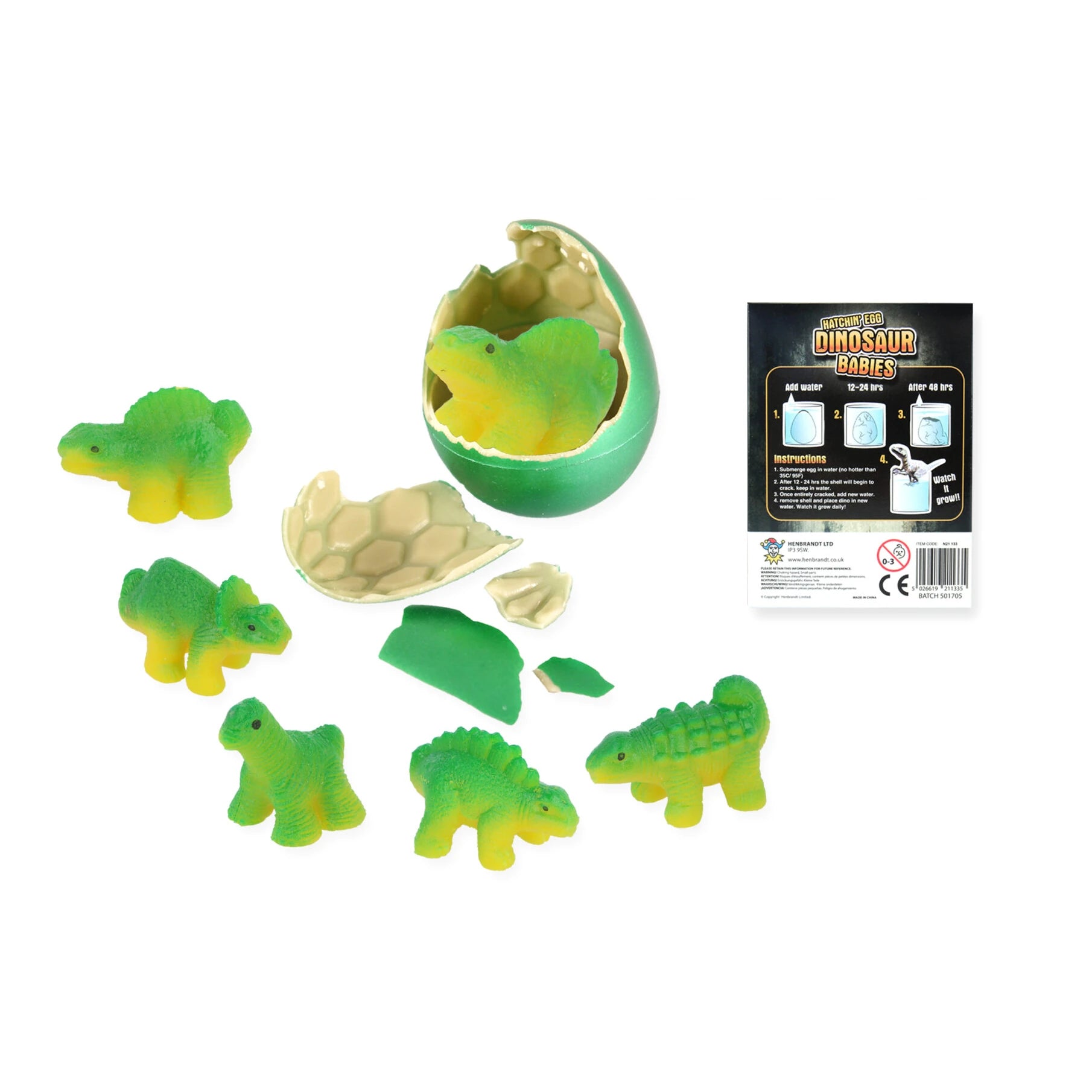 Hatching Dinosaur Eggs (6cm) - Anilas UK