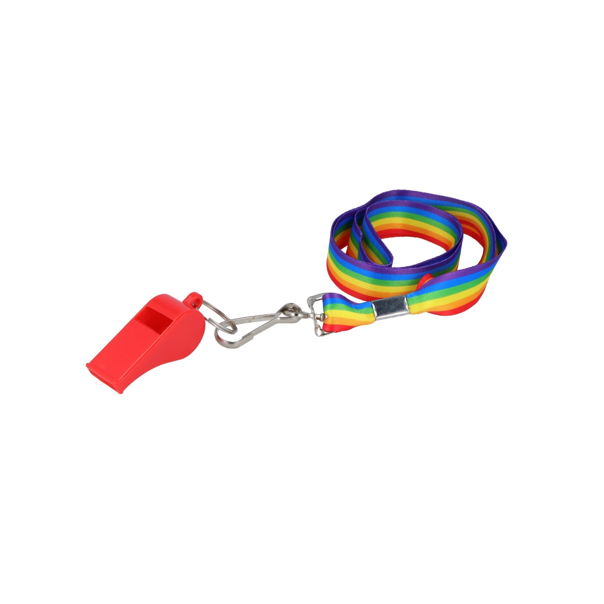 Pride Rainbow Cord Plastic Whistle - Anilas UK