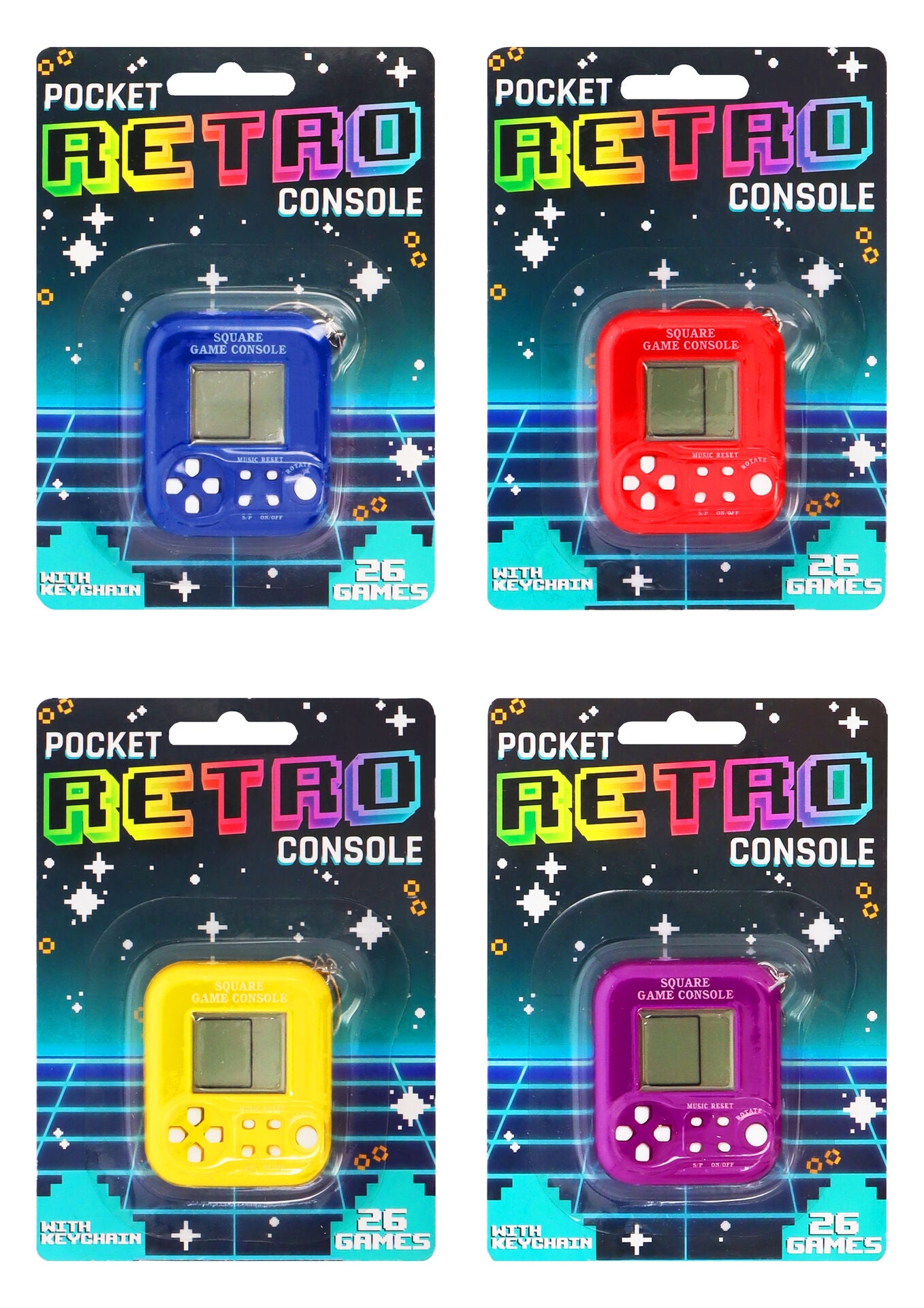 Mini Electronic Retro Game Keyring