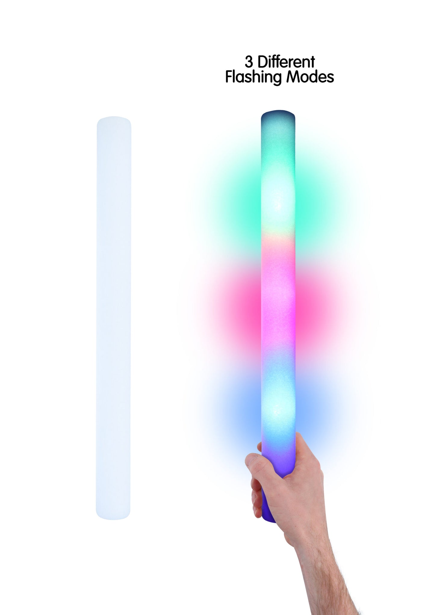 Multi Colour LED Foam Glow Stick - Anilas UK