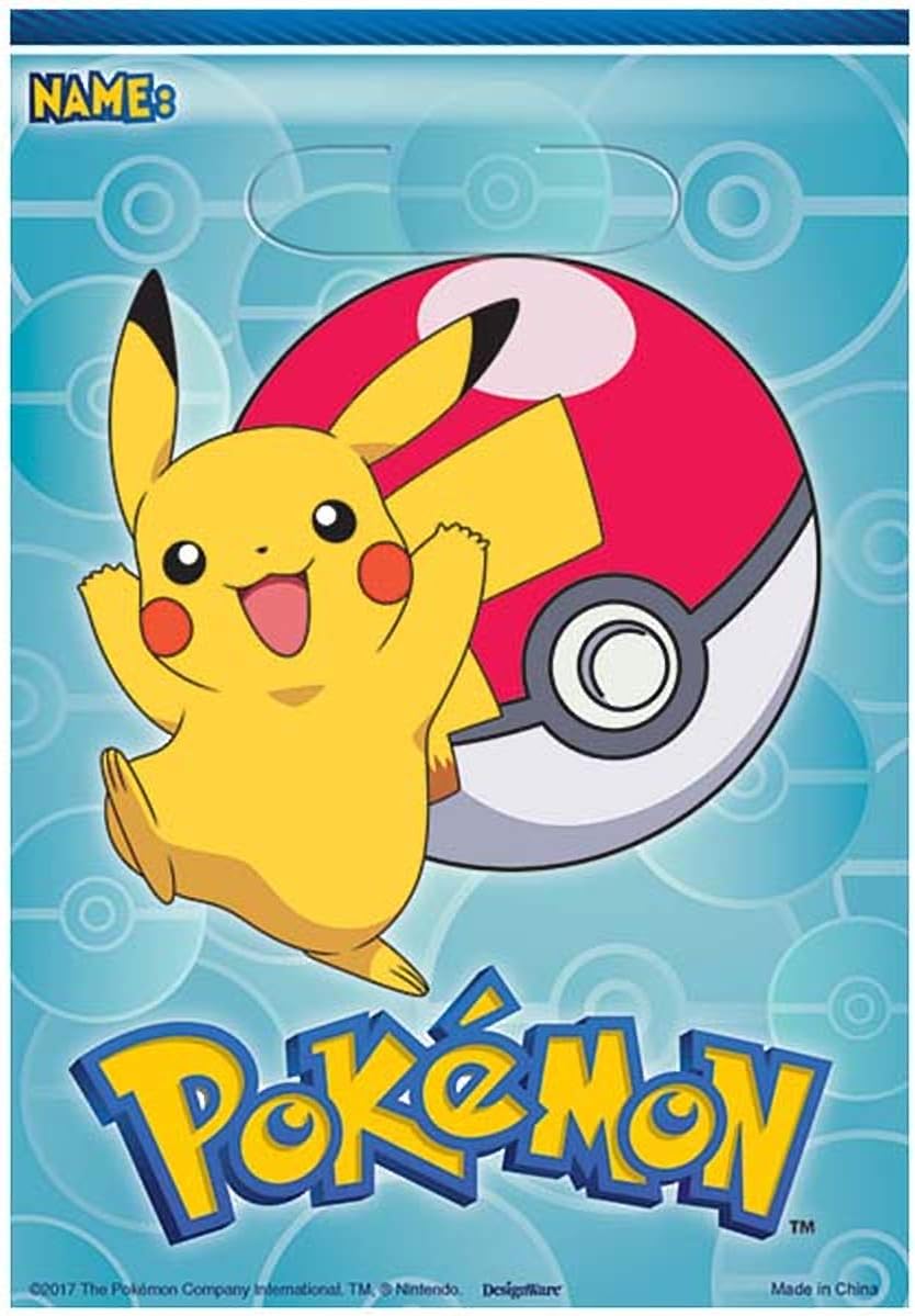 Pokemon Pikachu Party Loot Bags - Anilas UK