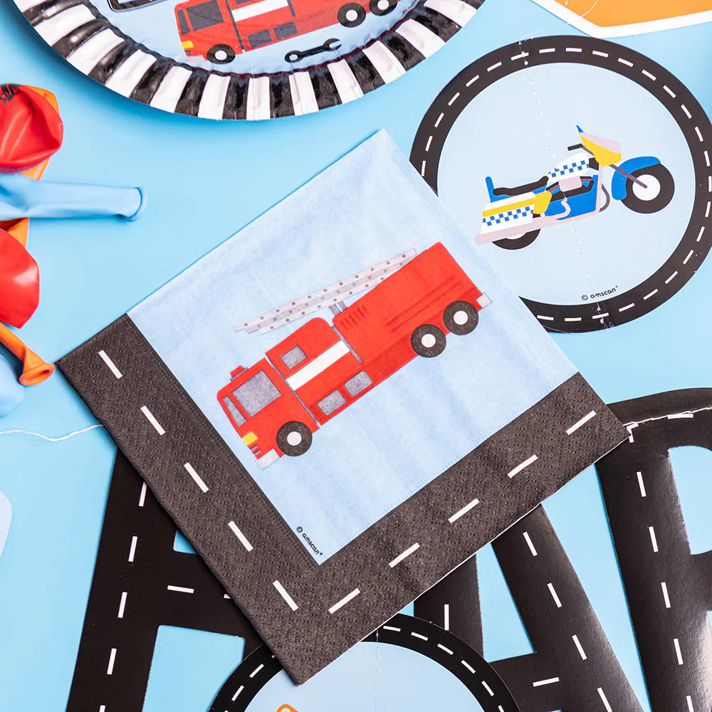 On the Road Party Napkins (Pack of 20) - Anilas UK