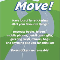 On the Move Sparkle Stickers Sheet - Anilas UK