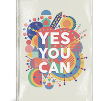 Inspirational Quote "Yes You Can" A5 Notebook - Anilas UK