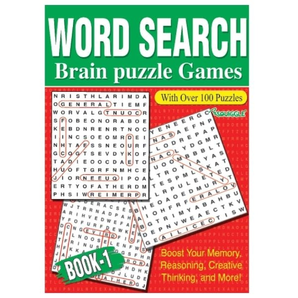 Wordsearch Brain Puzzle Games Book 1 - Anilas UK