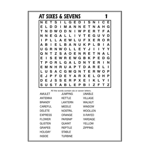 Wordsearch Brain Puzzle Games Book 1 - Anilas UK