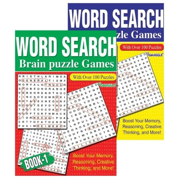 Wordsearch Brain Puzzle Games Book 1 - Anilas UK