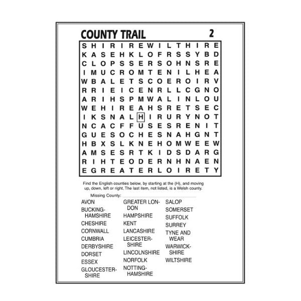 Wordsearch Brain Puzzle Games Book 2 - Anilas UK