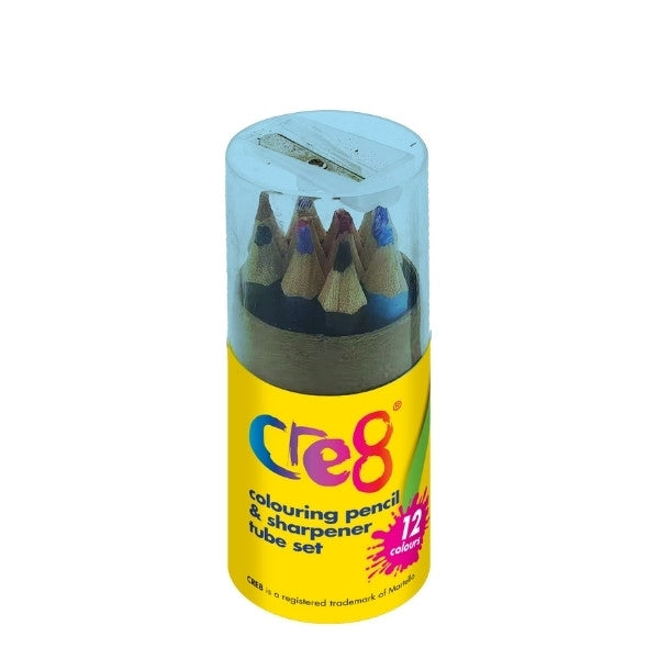Half Size Colouring Pencils With Sharpener Set - Anilas UK