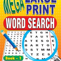 Mega Large Print Wordsearch Puzzle Book 4