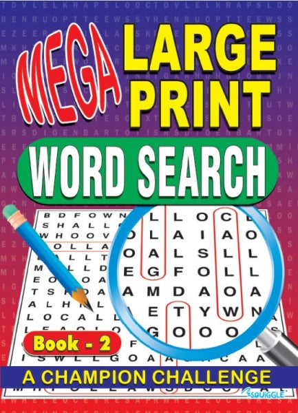 Mega Large Print Wordsearch Puzzle Book 4 - Anilas UK