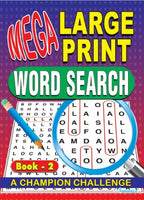 
              Mega Large Print Wordsearch Puzzle Book 4
            